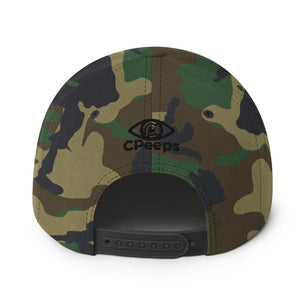 Camo CPeeps Snapback Hat (Black Stitching)