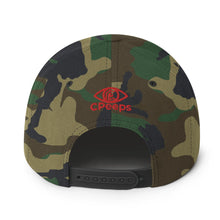 Load image into Gallery viewer, Camo CPeeps Snapback Hat (Red Stitching)