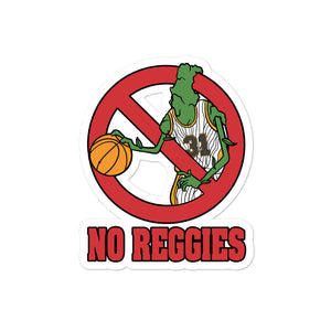 No Reggies Bubble-free stickers