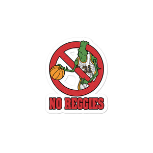 No Reggies Bubble-free stickers